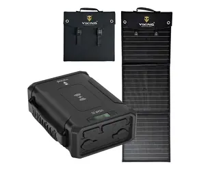 Viking VIDAR III + L60 PD czarny / Zestaw power bank i panel solarny / 96000 mAh / ładowanie bezprzewodowe