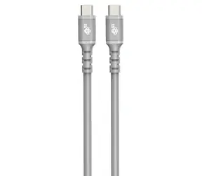 Kabel TB Touch USB-C szary 1m / Kabel do ładowania i transmisji danych / USB-C - USB-C / 60 W / 480 Mb/s / silikonowy