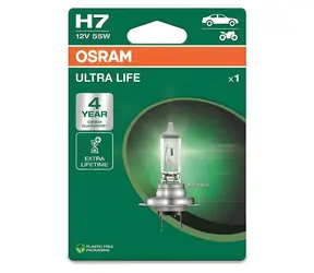 OSRAM H7 ULTRA LIFE 12V 55W / Żarówka samochodowa / PX26d / 1 szt.