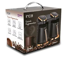 INCA TURBO Wonder Duo czarny / Ekspres do kawy / Sterowanie dotykowe