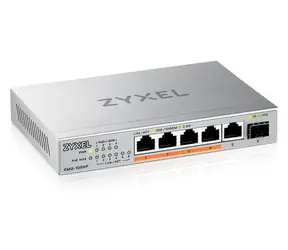 ZyXEL XMG-105HP / Przełącznik niezarządzany / 5x 2.5G RJ-45 / 1x 10G SFP+ / PoE++ 70W