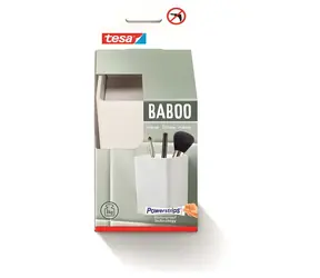 Tesa Baboo Box biały / Organizer do przechowywania / bez wiercenia / 8,6 x 11 x 8 cm / plastik