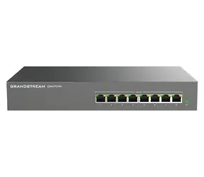 Grandstream GWN7701PA / Przełącznik / Niezarządzany / 8x GLAN / 8x wyjście PoE+ / 145 W