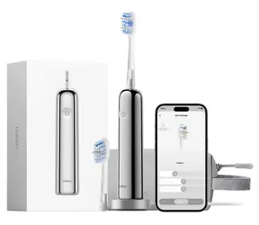 Laifen Wave Pro LFTB02-S Stal nierdzewna / Elektryczna szczoteczka do zębów / Oscylacyjna / 66 000 ruchów/min / Bluetooth / IPX8