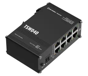 Teltonika TSW040 / Przełącznik przemysłowy / 8x LAN 10/100 / PoE 240W / IP30