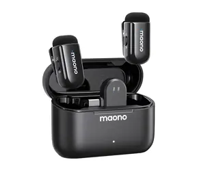 Maono WM622 PC2 / System mikrofonów bezprzewodowych / Certyfikat MFi dla iOS / Odbiornik USB-C / Czas pracy baterii do 30 godzin
