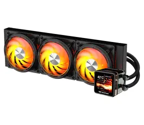 darkFlash DE360 czarny / Chłodnica procesora AiO / 3x 120 mm / podświetlenie ARGB / 800-2000 obr./min / 36 dB / Intel + AMD