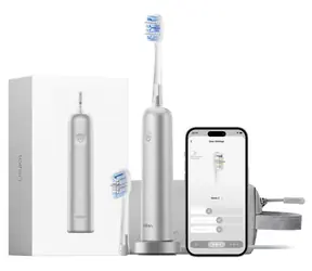 Laifen Wave Pro LFTB02-A srebrna / Szczoteczka elektryczna / oscylacyjna / 66 000 ruchów/min / Bluetooth / IPX8