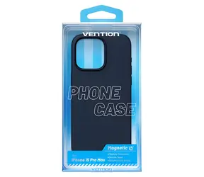 Vention KUFL0-40 niebieski / Etui silikonowe / iPhone 15 Pro Max / MagSafe
