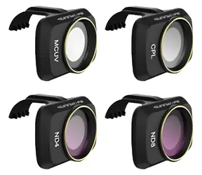 Sunnylife MM-FI9257 / Zestaw filtrów do drona / CPL / ND4 / ND8 / UV / DJI Mini 2, Mini 2 SE