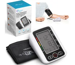 Extralink SMART Life K-69 czarny / Tonometr cyfrowy / pamięć 240 pomiarów / automatyczne wyłączanie