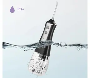 Extralink Beauty SmartLife L10 czarny / Irygator do jamy ustnej / 3 tryby / 5 dysz / 300 ml / IPX6