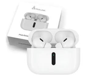 Extralink Lifestyle HarmonySound V1.0 białe / Słuchawki bezprzewodowe / Bluetooth 5.3 / IPX4