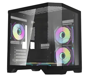 darkFlash FT350 czarny / obudowa PC / Mini Tower / M-ATX / ITX / 5x wentylator ARGB / szkło hartowane / bez zasilacza