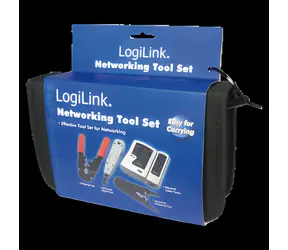 LogiLink WZ0012 / Zestaw narzędzi sieciowych / Szczypce zaciskowe / Narzędzie LSA / Tester kabli