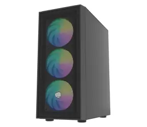 Fury Shobo SH8F ARGB czarna / obudowa PC / Midi Tower / okno / 2x USB 3.0 / 4X 120mm ARGB / bez zasilacza