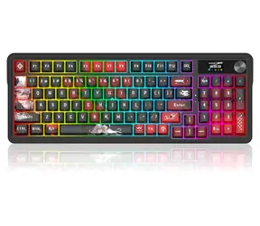 Redragon K719AK-RGB-PRO Artemis Pro czarna / Bezprzewodowa klawiatura gamingowa / mechaniczna / Lion Linear / RGB / USB / BT