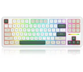 Redragon Wildslash Pro biała / Klawiatura gamingowa / mechaniczna / bezprzewodowa / podświetlana