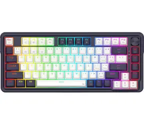 Redragon Ucal Magnetic biało-czarna / Klawiatura gamingowa / mechaniczna / Redragon UltraMag / przewodowa / podświetlana