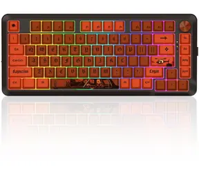 Redragon K4PUC21N0 PRO Lion Linear czerwony / Bezprzewodowa klawiatura gamingowa / mechaniczna / Przełączniki Lion Linear