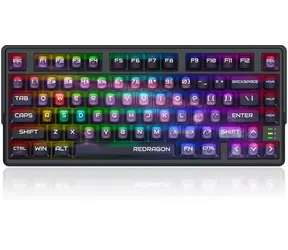 Redragon Bartlett Magnetic black / Klawiatura gamingowa / mechaniczna / Redragon UltraMag / bezprzewodowa / podświetlana