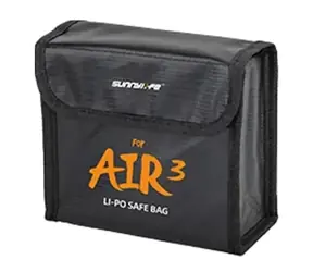 Torba na baterie SUNNYLIFE A3-DC599, czarna / do DJI Air 3, Air 3S / 3 gniazda