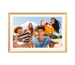 14" Arzopa D14 złota / Cyfrowa ramka na zdjęcia / IPS Full HD / Wi-Fi / 32 GB / ekran dotykowy