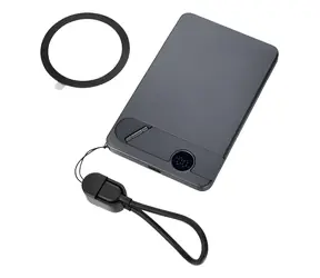 TROIKA STROMKONSERVE 5 szary, czarny / Powerbank / 5000 mAh / MagSafe / Ładowanie bezprzewodowe 15W / USB-C PD 20W