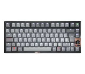 Cherry KW300 MX czarny / Klawiatura / Mechaniczna Cherry MX Brązowa / USB + Bluetooth 5.2 / 75% TKL / Podświetlenie LED
