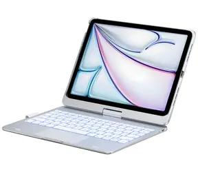 Typecase Flexbook Touch srebrny / Etui z klawiaturą / Apple iPad Air 11" M2 2024/M3 2025/M4 2026