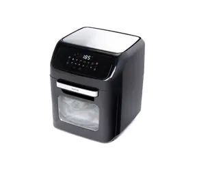 Frytkownica na gorące powietrze Huslog czarna / Frytkownica na gorące powietrze / 1800 W / 12 l / ekran dotykowy / 12 programów