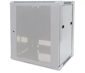 Intellinet Rack ścienny 9U 570x450 mm szary / Rack / Flatpack / Nośność 60 kg / 19"