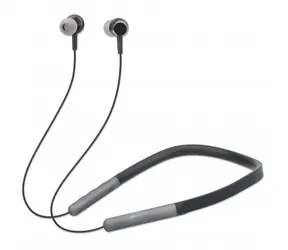 Słuchawki sportowe Manhattan z naszyjnikiem, czarne / Zestaw słuchawkowy Bluetooth stereo / Bluetooth 5.0 / microSD / 5 godz. pracy na baterii