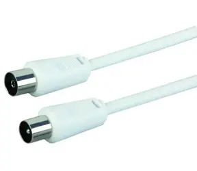 Kabel antenowy Schwaiger IEC(M)-IEC(F) 5 m biały / Kabel antenowy / 90 dB / 75 Ohm