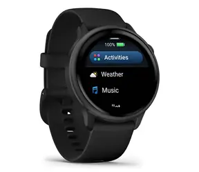 Garmin vívoactive 6 42mm czarny / Smartwatch / 1.2" AMOLED / GPS / Wi-Fi / NFC / 5 ATM