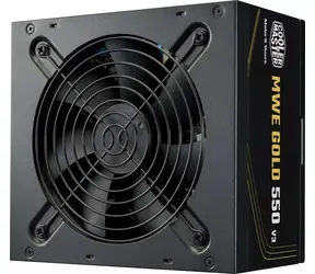 Zasilacz Cooler Master MWE Gold 550W V3 / PC / ATX 3.1 / 80 PLUS Gold / 120 mm / niemodularny
