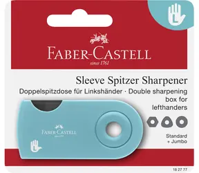 Faber-Castell Doppelspitzdose Sleeve L-Hand czarna / podwójna / dla osób leworęcznych
