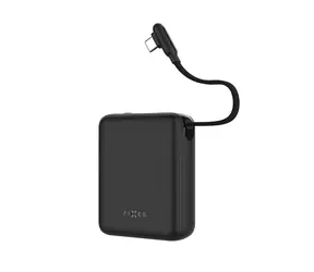 FIXED Zen 10 Loop czarny / Power bank / 10 000 mAh / 30 W PD / Wyświetlacz LCD / Zintegrowany kabel