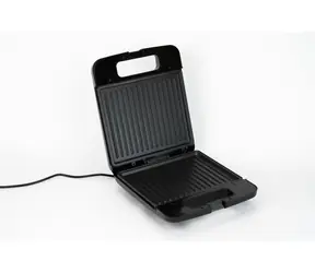 Opiekacz do kanapek Huslog Panini, czarny / Opiekacz do kanapek / 4 panini / 1400 W / powierzchnia nieprzywierająca