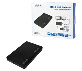 LogiLink UA0256 czarny / Zewnętrzna obudowa na dysk 2,5" / SATA / USB 3.0