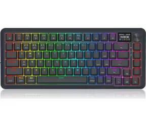 Redragon Flekact K708-RGB-PRO Lion Linear black / Klawiatura gamingowa bezprzewodowa / mechaniczna / RGB / BT / USB