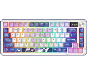 Redragon K708AK-RGB-PRO Flekact Pro fioletowy / Klawiatura gamingowa / mechaniczna / Leopard L / RGB / bezprzewodowa