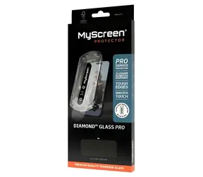 Szkło MyScreen Diamond do Apple iPhone 17 / Szkło ochronne / Ramka montażowa / Twardość 9H
