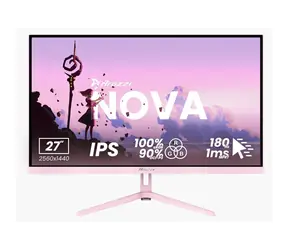 27" Arozzi Nova 27T2K180 różowy / Monitor / IPS / QHD 2560x1440 / 180Hz / 1ms / 2x HDMI + 2x DP