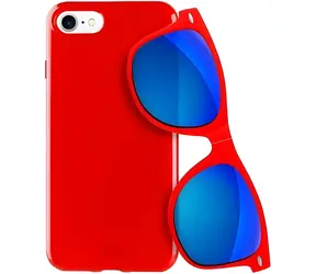 Puro Sunny Kit czerwony / etui na okulary przeciwsłoneczne / do Apple iPhone 7/8