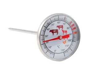 RULYT Calter ze stali nierdzewnej / Termometr do mięsa / 0-120 °C / 13,6 x 4 cm