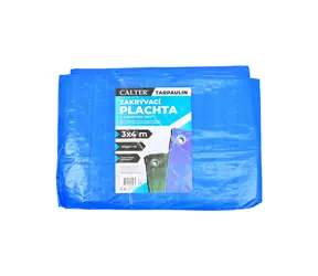 Plandeka wodoodporna RULYT 3x4 m niebieska / 100 g/m2