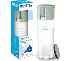 Brita Fill&Go Vital zielona / Butelka filtrująca / 0,6 l / 2 filtry MicroDisc / bez BPA