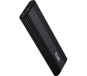 Trust M.2 SSD Box czarny / Zewnętrzna obudowa do dysku SSD M.2 / USB-C 3.2 Gen 2 / 10 Gb/s / do 4 TB