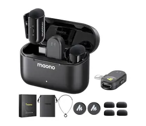 Maono WM622 PBC2 / System mikrofonów bezprzewodowych / MFi / Lightning + USB-C / iOS 18 / do 100 m